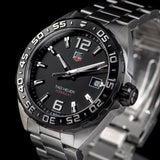  Shop Authentic Tag Heuer Formula 1 Quartz Black Dial Silver Steel Strap Watch for Men - WAZ1110.BA0875 - Luxxuri