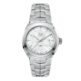  Shop Authentic Tag Heuer Link Quartz Mother of Pearl Dial Silver Steel Strap Watch for Women - WBC1310.BA0600 - Luxxuri