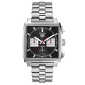  Shop Authentic Tag Heuer Monaco Automatic Chronograph Black Dial Silver Steel Strap Watch for Men - CBL2113.BA0644 - Luxxuri