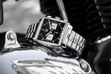  Shop Authentic Tag Heuer Monaco Automatic Chronograph Black Dial Silver Steel Strap Watch for Men - CBL2113.BA0644 - Luxxuri