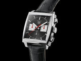  Shop Authentic Tag Heuer Monaco Automatic Chronograph Black Dial Black Leather Strap Watch for Men - CBL2113.FC6177 - Luxxuri