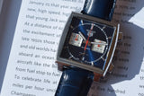  Shop Authentic Tag Heuer Monaco Automatic Chronograph Blue Dial Blue Leather Strap Watch for Men - CBL2111.FC6453 - Luxxuri