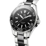 Shop Authentic Tag Heuer Aquaracer Quartz Black Dial Two Tone Steel Strap Watch for Men - WAY131A.BA0913 - Luxxuri