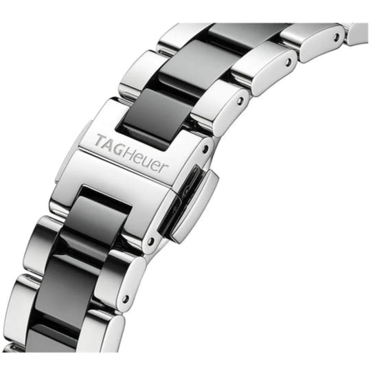  Shop Authentic Tag Heuer Aquaracer Quartz Black Dial Two Tone Steel Strap Watch for Women - WAY131C.BA0913 - Luxxuri