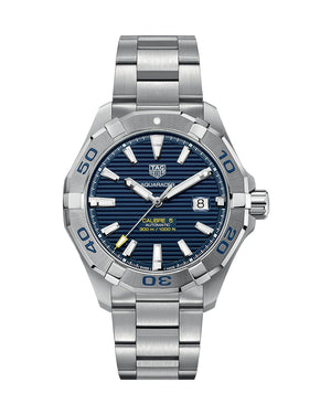  Shop Authentic Tag Heuer Aquaracer Calibre 5 Automatic Blue Dial Silver Steel Strap Watch for Men - WAY2012.BA0927 - Luxxuri