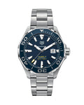  Shop Authentic Tag Heuer Aquaracer Calibre 5 Blue Dial Silver Steel Strap Watch for Men - WAY201B.BA0927 - Luxxuri