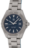  Shop Authentic Tag Heuer Aquaracer Quartz Blue Dial Silver Steel Strap Watch for Men - WAY1112.BA0928 - Luxxuri
