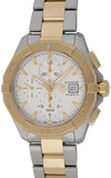 Shop Authentic Tag Heuer Aquaracer Caliber 16 Automatic White Dial Two Tone Steel Strap Watch for Men - CAY2121.BB0923 - Luxxuri