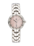  Shop Authentic Tag Heuer Link Diamonds Pink Dial Silver Steel Strap Watch for Women - WAT1415.BA0954 - Luxxuri