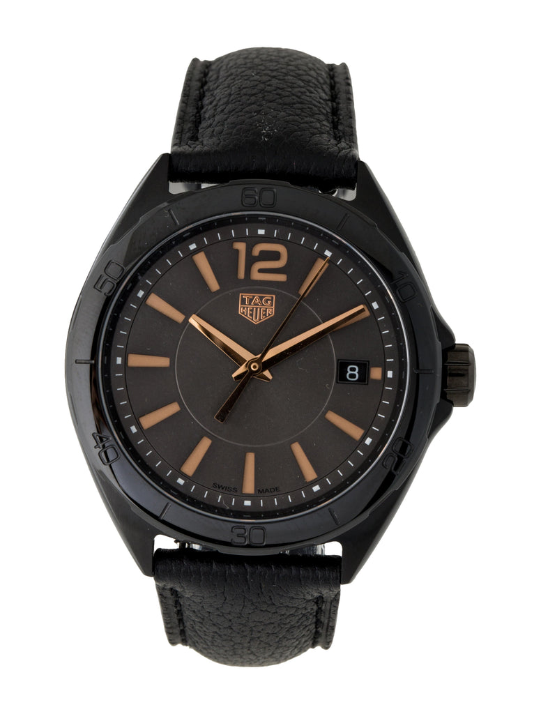  Shop Authentic Tag Heuer Formula 1 Quartz Black Dial Black Leather Strap Watch for Women - WBJ1314.FC8230 - Luxxuri