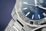  Shop Authentic Tag Heuer Aquaracer Quartz Blue Dial Silver Steel Strap Watch for Women - WBD1312.BA0740 - Luxxuri