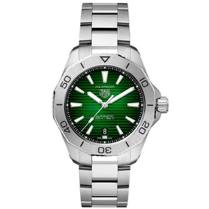  Shop Authentic Tag Heuer Aquaracer Professional 200 Automatic Green Dial Silver Steel Strap Watch for Men - WBP2115.BA0627 - Luxxuri