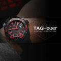 Tag Heuer Aquaracer Caliber 5 Black Dial Black Nylon Strap Watch for Men - WAY208A.FC6381