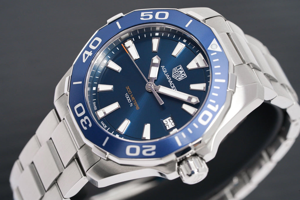  Shop Authentic Tag Heuer Aquaracer Blue Dial Watch for Men - WAY111C.BA0928 - Luxxuri