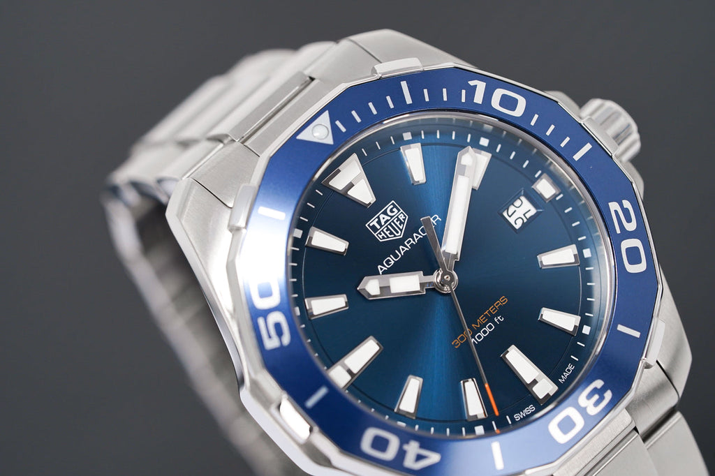  Shop Authentic Tag Heuer Aquaracer Blue Dial Watch for Men - WAY111C.BA0928 - Luxxuri