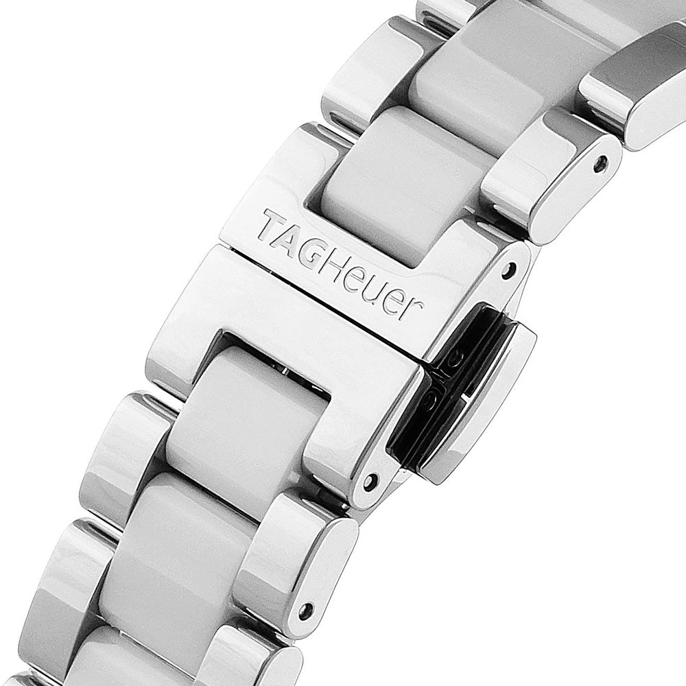  Shop Authentic Tag Heuer Aquaracer Diamonds White Dial Two Tone Steel Strap Watch for Women - WAY131H.BA0914 - Luxxuri