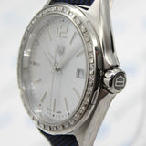  Shop Authentic Tag Heuer Formula 1 Quartz Diamonds Mother of Pearl Dial Blue Leather Strap Watch for Women - WBJ131A.FC8251 - Luxxuri