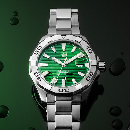  Shop Authentic Tag Heuer Aquaracer Green Dial Watch for Men - WAY2015.BA0927 - Luxxuri
