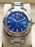  Shop Authentic Tag Heuer Aquaracer Automatic Blue Dial Silver Steel Strap Watch for Men - WAY2112.BA0928 - Luxxuri