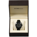  Shop Authentic Tag Heuer Aquaracer Automatic Chronograph Special Edition Titanium Grey Dial Black Leather Strap Watch for Men - CAY218B.FC6370 - Luxxuri