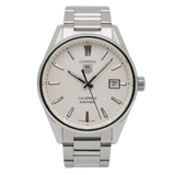  Shop Authentic Tag Heuer Carrera Automatic Caliber 5 White Dial Silver Steel Strap Watch for Men - WAR211B.BA0782 - Luxxuri
