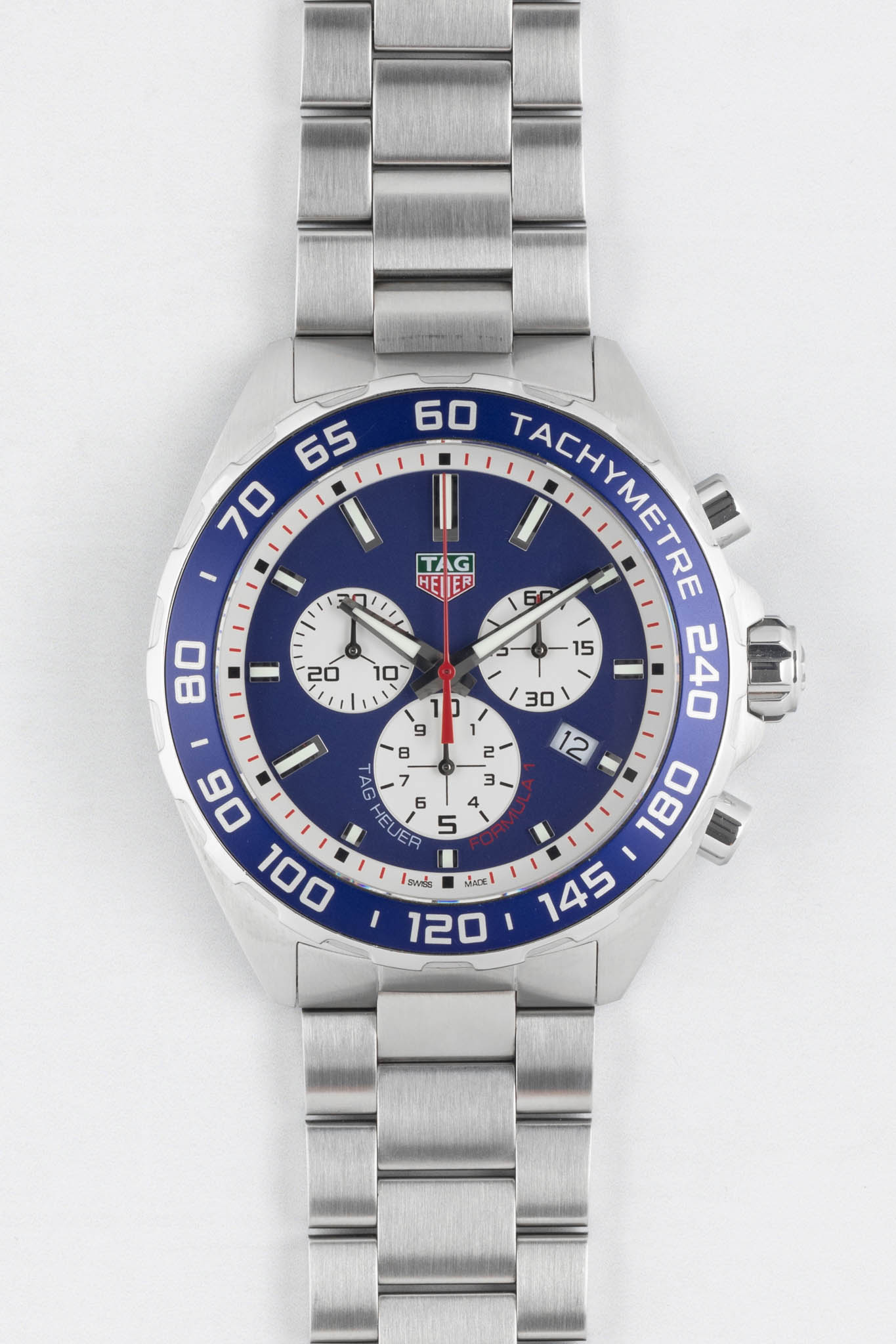 Tag Heuer Formula 1 Blue Dial Silver Steel Strap Watch for Men - CAZ1018BA0842