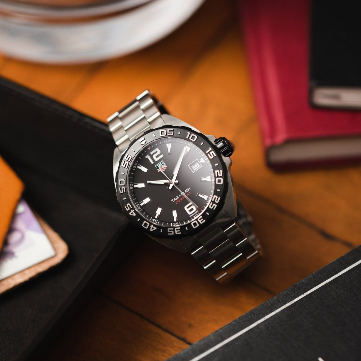 Tag Heuer Formula 1 Quartz Black Dial Silver Steel Strap Watch for Men - WAZ1110.BA0875