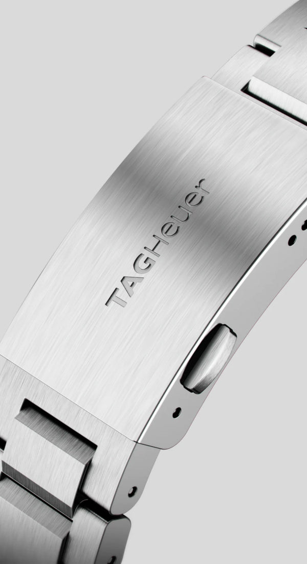 Tag Heuer Aquaracer Calibre 5 Automatic Sunray Brown Dial Silver Steel Strap Watch for Men - WAY2018.BA0927