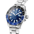  Shop Authentic Tag Heuer Aquaracer GMT Calibre 6 Automatic Blue Dial Silver Steel Strap Watch for Men - WAY201T.BA0927 - Luxxuri