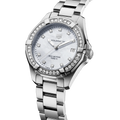 Tag Heuer Aquaracer Diamonds White Mother of Pearl Dial Silver Steel Strap Watch for Women - WBD1315.BA0740