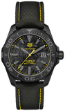  Shop Authentic Tag Heuer Aquaracer Calibre 5 Black NATO Strap Carbon Dial Watch for Men - WBD218B.FC6446 - Luxxuri