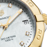 Shop Authentic Tag Heuer Aquaracer White Mother of Pearl Dial Two Tone Steel Strap Watch for Women - WBD1322.BB0320 - Luxxuri