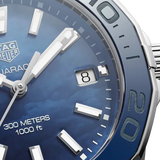  Shop Authentic Tag Heuer Aquaracer Blue Dial Silver Steel Strap Watch for Women - WAY131S.BA0748 - Luxxuri