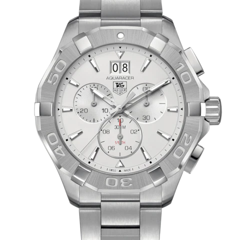  Shop Authentic Tag Heuer Aquaracer White Dial Silver Steel Strap Watch for Men - CAY1111.BA0927 - Luxxuri
