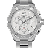  Shop Authentic Tag Heuer Aquaracer White Dial Silver Steel Strap Watch for Men - CAY1111.BA0927 - Luxxuri