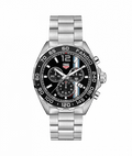 Tag Heuer Formula 1 Chronograph Black Dial Silver Steel Strap Watch for Men - CAZ101H.BA0842