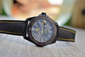 Tag Heuer Aquaracer Calibre 5 Black NATO Strap Carbon Dial Watch for Men - WBD218B.FC6446