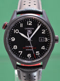  Shop Authentic Tag Heuer Carrera Calibre 5 Drive Timer Black Dial Black Leather Strap Watch for Men - WAR2A80.FC6337 - Luxxuri