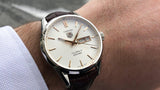 Shop Authentic Tag Heuer Carrera Calibre 5 Automatic White Dial Brown Leather Strap Watch for Men - WAR201D.FC6291 - Luxxuri