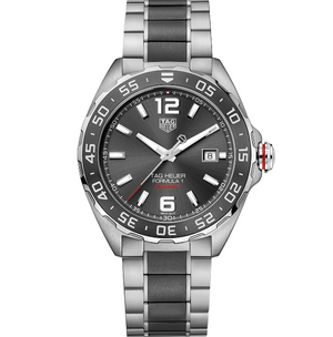  Shop Authentic Tag Heuer Formula 1 Calibre 5 Anthracite Dial Two Tone Steel Strap Watch for Men - WAZ2011.BA0843 - Luxxuri