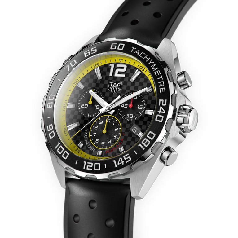 Shop Authentic Tag Heuer Formula 1 Chronograph Black Dial Black Rubber Strap Watch for Men - CAZ101AC.FT8024 - Luxxuri