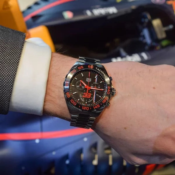  Shop Authentic Tag Heuer Formula 1 Max Verstappen Limited Edition Grey Dial Two Tone Steel Strap Watch for Gents - CAZ101U.BA0843 - Luxxuri