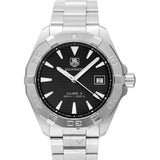  Shop Authentic Tag Heuer Aquaracer Automatic Black Dial Silver Steel Strap Watch for Men - WAY2110.BA0928 - Luxxuri