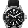  Shop Authentic Tag Heuer Aquaracer Calibre 5 Automatic Black Dial Black Rubber Strap Watch for Men -  WAY211A.FT6151 - Luxxuri