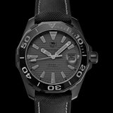  Shop Authentic Tag Heuer Aquaracer 300 Swiss Limited Edition Black Dial Black Nylon Strap Watch for Men - WAY218B.FC6364 - Luxxuri