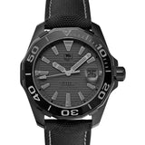  Shop Authentic Tag Heuer Aquaracer 300 Swiss Limited Edition Black Dial Black Nylon Strap Watch for Men - WAY218B.FC6364 - Luxxuri