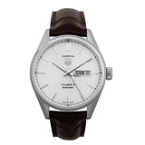  Shop Authentic Tag Heuer Carrera Calibre 5 Automatic White Dial Brown Leather Strap Watch for Men - WAR201B.FC6291 - Luxxuri