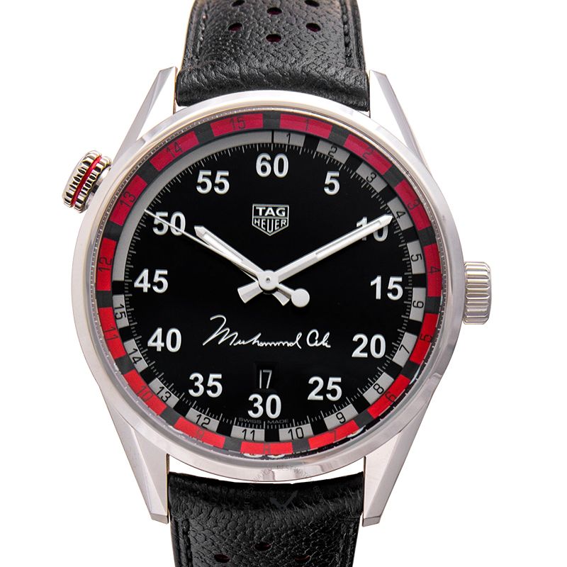  Shop Authentic Tag Heuer Carrera Muhammad Ali Black Dial Watch for Men - WAR2A11.FC6337 - Luxxuri