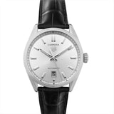  Shop Authentic Tag Heuer Carrera Date Silver Dial Black Leather Strap Watch for Men - WBN2111.FC6505 - Luxxuri