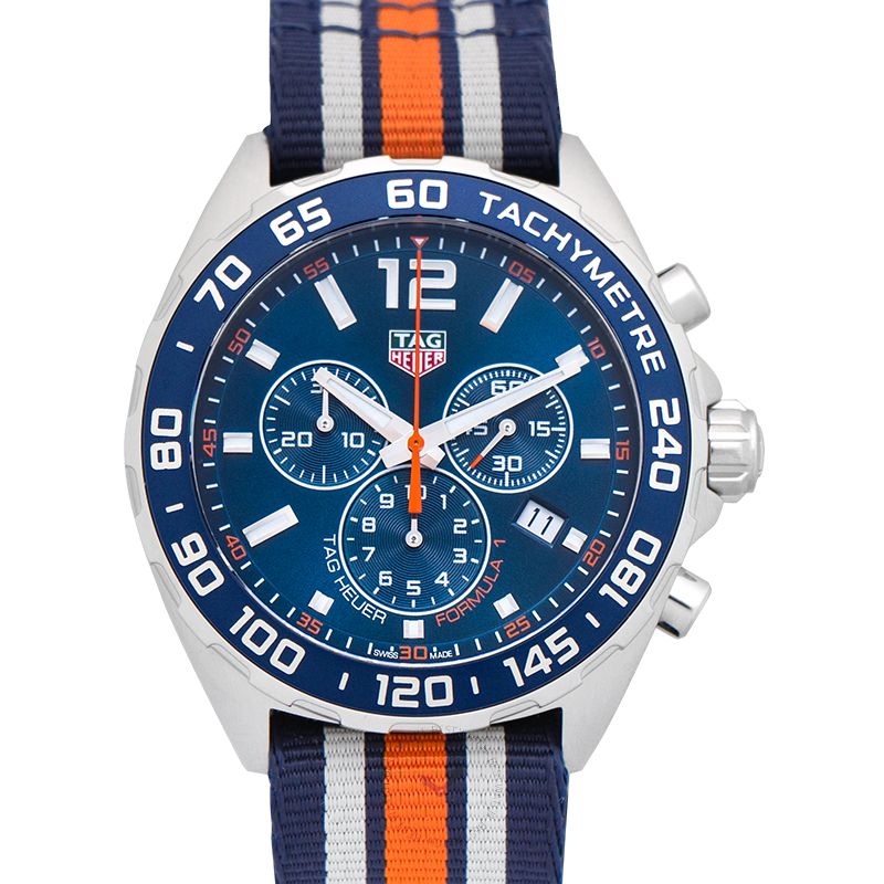  Shop Authentic Tag Heuer Formula 1 Quartz Chronograph Blue Dial Two Tone NATO Strap Watch for Men - CAZ1010.FC8196 - Luxxuri